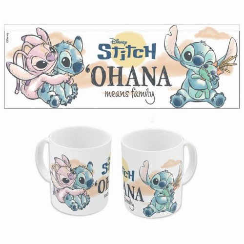 Disney: Lilo & Stitch - Stitch & Angel 'Ohana
Means Family' Κεραμική Κούπα (325ml)