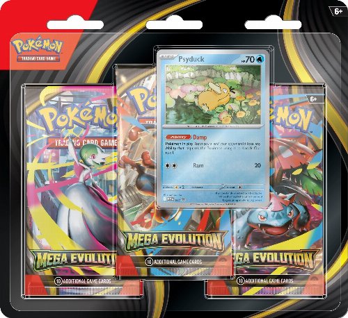 Pokemon TCG Mega Evolution - Psyduck 3-Booster
Blister