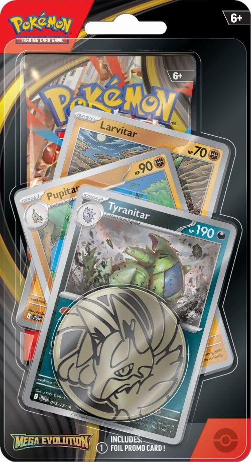 Pokemon TCG Mega Evolution - Tyranitar Premium
Checklane Blister