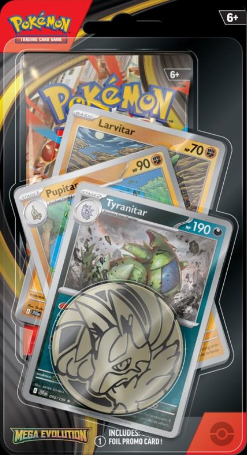Pokemon TCG Mega Evolution - Tyranitar Premium
Checklane Blister