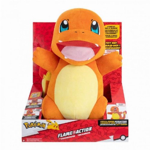 Pokemon - Charmander Flame Action Λούτρινο Φιγούρα
(25cm)