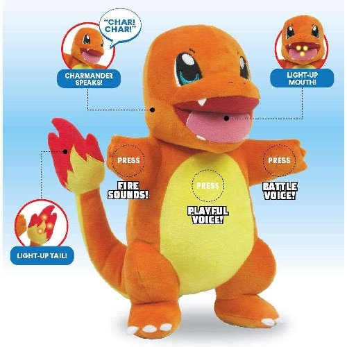 Pokemon - Charmander Flame Action Λούτρινο Φιγούρα
(25cm)