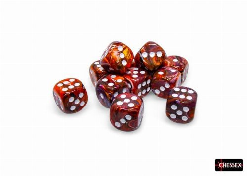 &Sigma;&epsilon;&tau; &Zeta;ά&rho;&iota;&alpha; - 12 Dice Set d6 Festive
Symphony/White