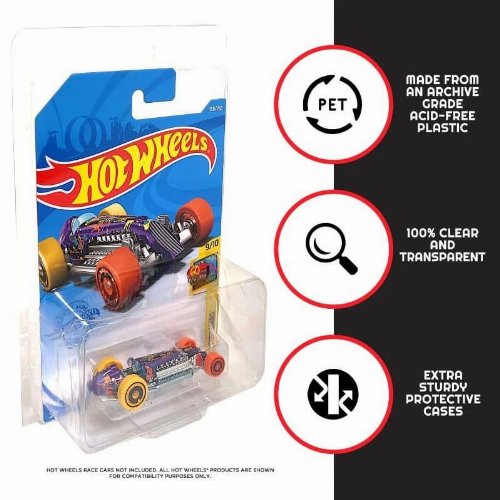 Evoretro - Protector Hot Wheels Long Card Mainline (36-pack)