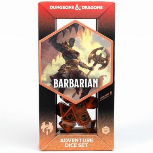 Dungeons & Dragons: Dice Set - Barbarian:
Orange