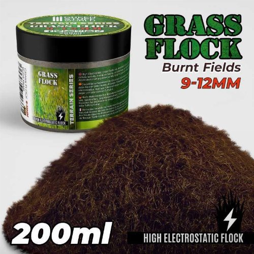 Green Stuff World - Burnt Fields 9-12mm Grass
Flock (200ml)
