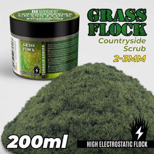 Green Stuff World - Countryside Scrub 2-3mm Grass
Flock (200ml)