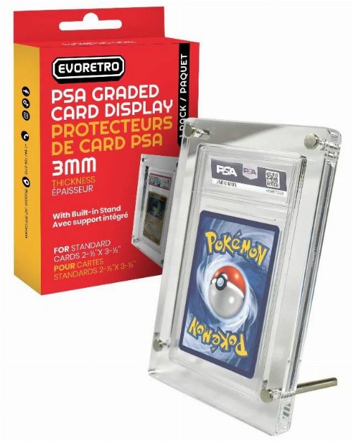 Evoretro - Acrylic Case PSA Graded Card Stand
Acrylic Protector 3.0MM
