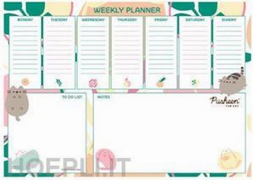 Pusheen - Botanical A4 Weekly Desk
Planner