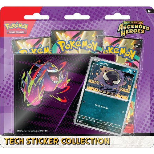 Pokemon TCG Mega Evolution: Ascended Heroes -
Gastly Tech Sticker Collection
