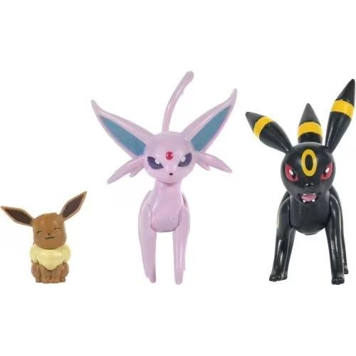 Pokemon: Select - Eevee, Umbreon, Espeon
Evolution Multi-Pack Minifigures (8cm)