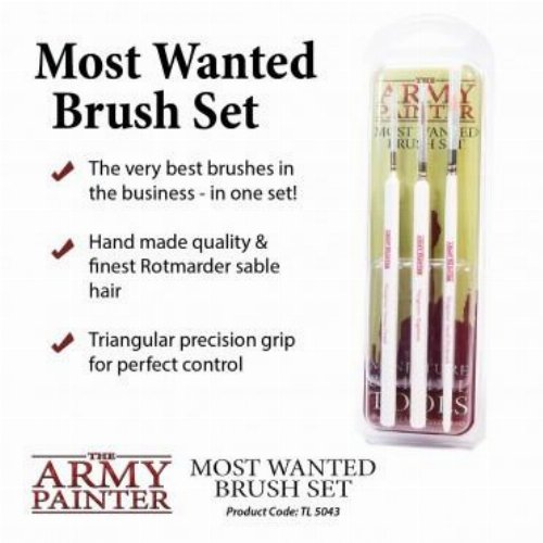 The Army Painter - Wargamer Most Wanted Brush
Set