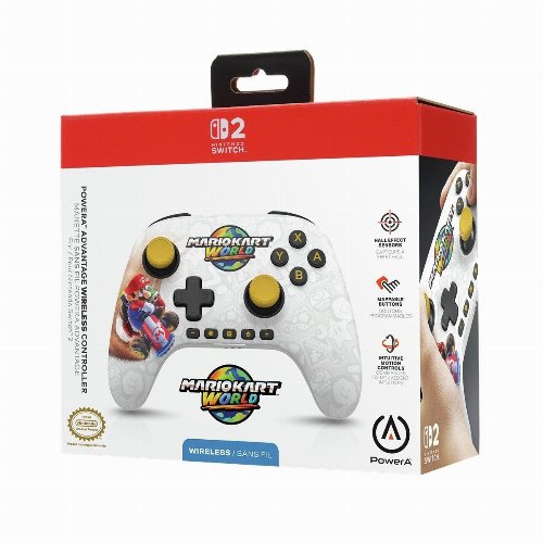 Nintendo Switch 2 - PowerA Advanced Wireless Controller, Mario Kart World