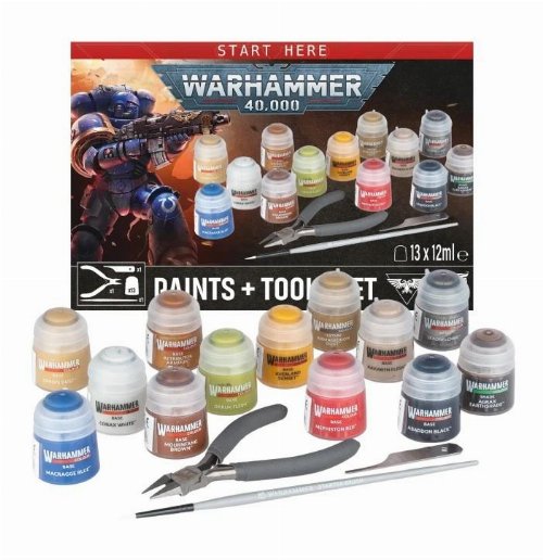 Warhammer 40000 - Paints + Tools Set