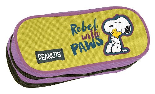 Peanuts - Rebel with Paws Pattern Double Oval
Pencil Case