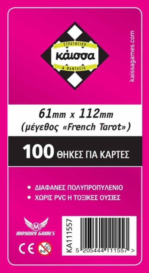 Board Games Sleeves (100 Θήκες) French Tarot
61x112mm