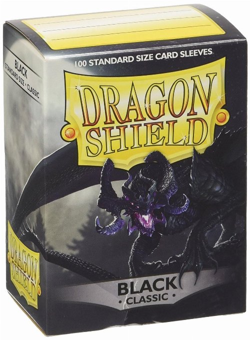 Dragon Shield Sleeves Standard Size - Black (100
Sleeves)