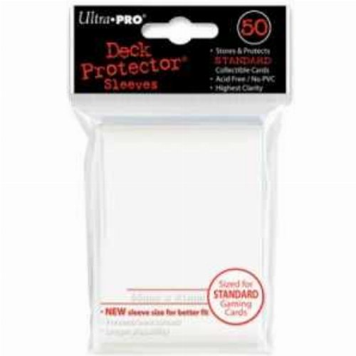 Ultra Pro Card Sleeves Standard Size 50ct -
White