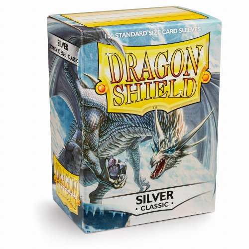 Dragon Shield Sleeves Standard Size - Silver (100
Sleeves)
