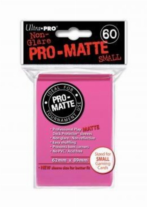 Ultra Pro Japanese Small Size Card Sleeves 60ct
- Matte Bright Pink