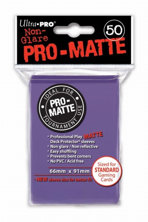 Ultra Pro Card Sleeves Standard Size 50ct - Pro-Matte
Purple
