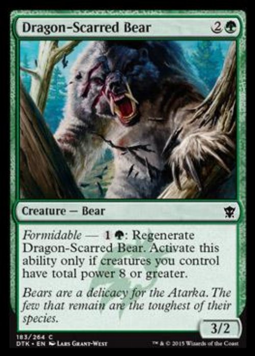 Dragon-Scarred Bear - Foil