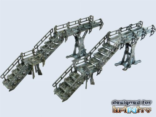 Wawrgaming Terrain - Tech Catwalk Set 1