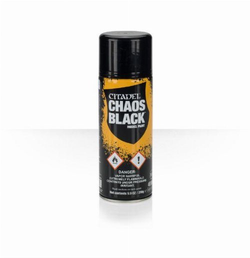 Citadel Spray - Chaos Black Χρώμα Μοντελισμού σε Σπρέι (400 ml)