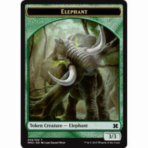 Elephant Token (Green 3/3)