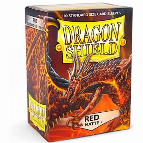 Dragon Shield Sleeves Standard Size - Matte Red
(100 Sleeves)