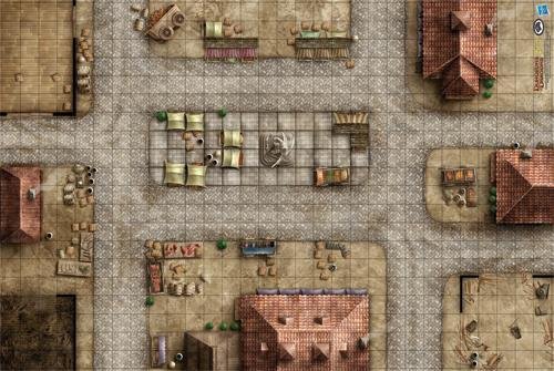 D&D Market Square Vinyl Game Mat
(20"x30")