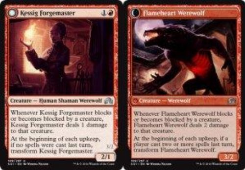 Kessig Forgemaster / Flameheart Werewolf