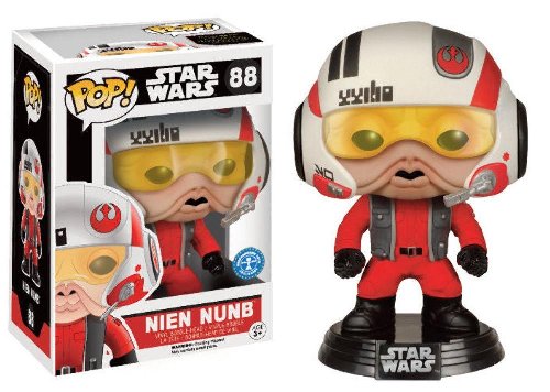 Funko POP! Star Wars E7 The Force Awakens - Nien
Nunb with Helmet #88 Bobble-Head (Exclusive)