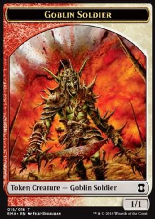 Goblin Soldier Token (Red and White 1/1)