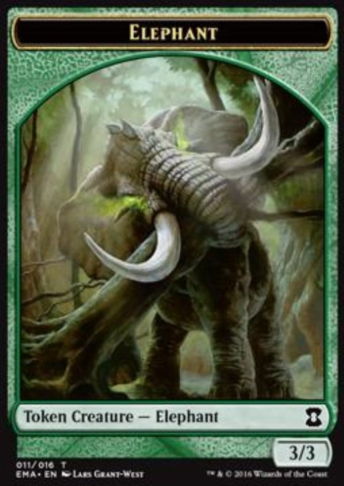 Elephant Token (Green 3/3)