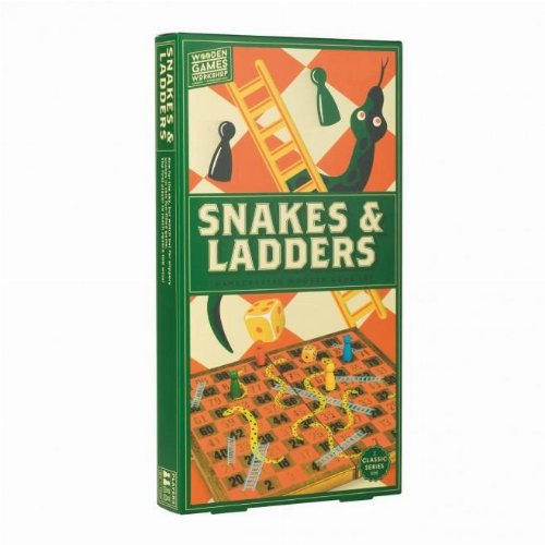 Board Game Handcrafted Wooden Game Set - Snakes
And Ladders (Ξύλινο Φιδάκι)