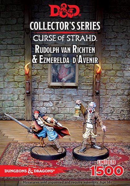 D&D Icons of the Realms: Curse of Strahd - Rudolph
Van Richten & Ezmerelda D'Avenir 2-Pack
Miniatures