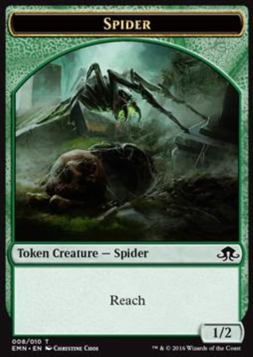 Spider Token (Green 1/2)