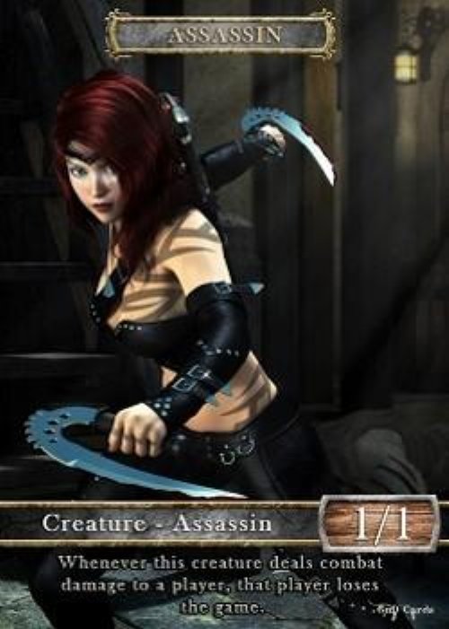 Assassin Token (Black 1/1) (Version 1)