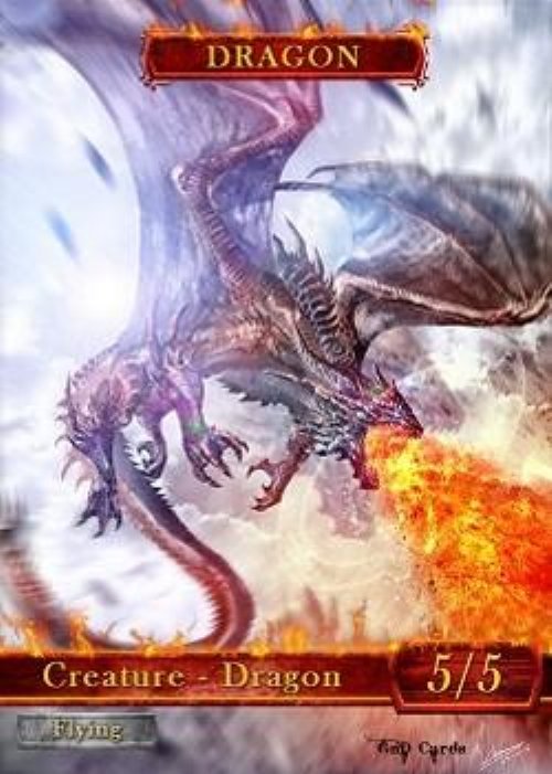 Dragon Token (Red 5/5) (Version 2)