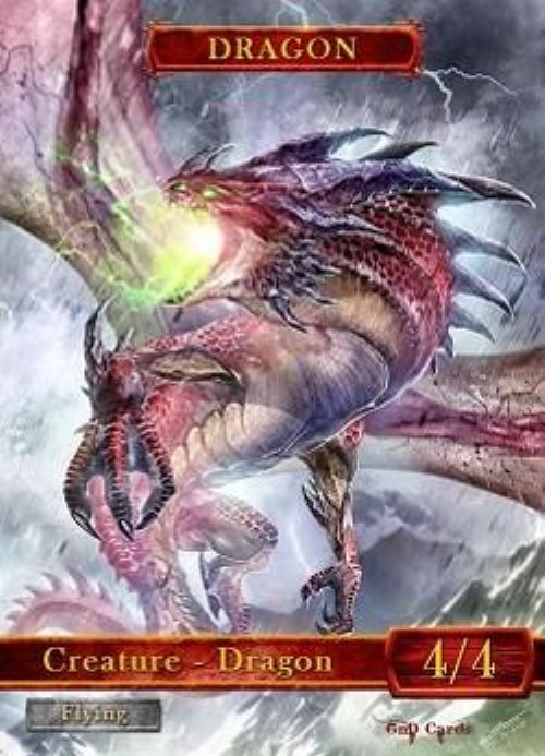 Dragon Token (Red 4/4) (Version 1)