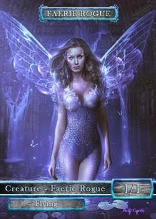 Faerie Rogue Token (Blue and Black 1/1) (Version
3)