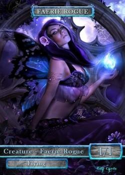 Faerie Rogue Token (Blue and Black 1/1) (Version
4)