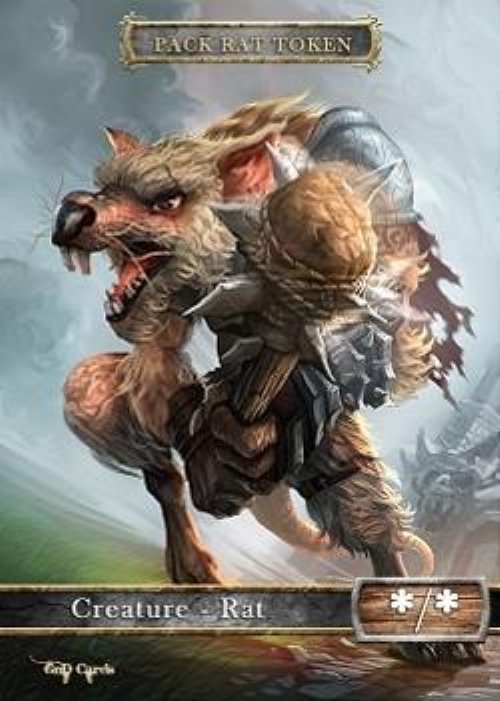 Pack Rat Token (Black */*) (Version 3)