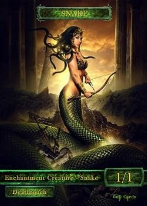 Snake Token (Black and Green 1/1)