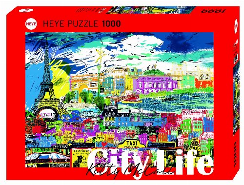 Puzzle 1000 pieces - City Life - I Love Paris