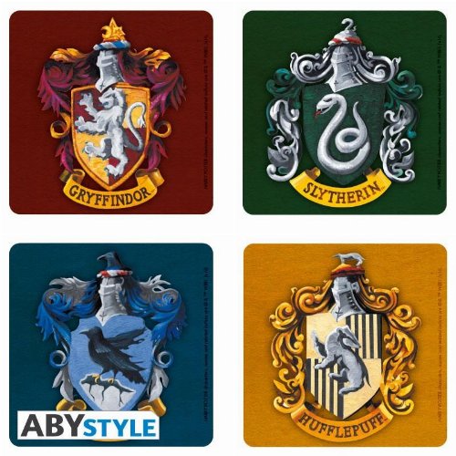 Harry Potter - Houses Coasters Set (Σετ 4
Σουβέρ)