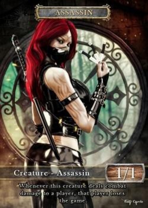 Assassin Token (Black 1/1) (Version 2)