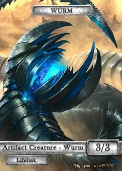 Wurm Token (Artifact 3/3 Lifelink) (Version
3)