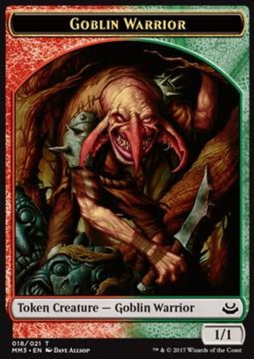 Goblin Warrior Token (Red and Green 1/1)